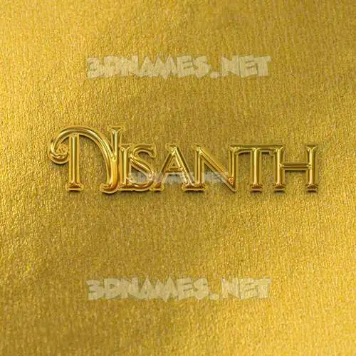 nisanth in All Gold style - 3D name wallpaper nisanth in All Gold style - 3D name wallpaper