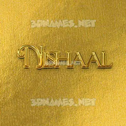 nishaal in All Gold style - 3D name wallpaper nishaal in All Gold style - 3D name wallpaper