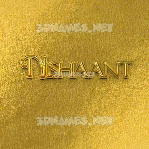 nishaant in All Gold style - 3D name wallpaper nishaant in All Gold style - 3D name wallpaper