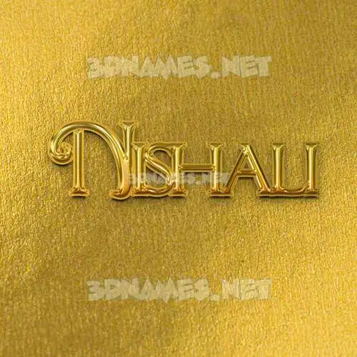 nishali in All Gold style - 3D name wallpaper nishali in All Gold style - 3D name wallpaper