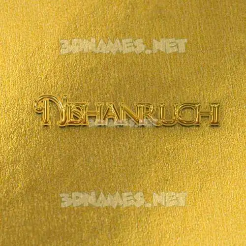 nishanruchi in All Gold style - 3D name wallpaper nishanruchi in All Gold style - 3D name wallpaper