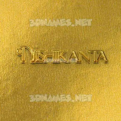 nishikanta in All Gold style - 3D name wallpaper nishikanta in All Gold style - 3D name wallpaper