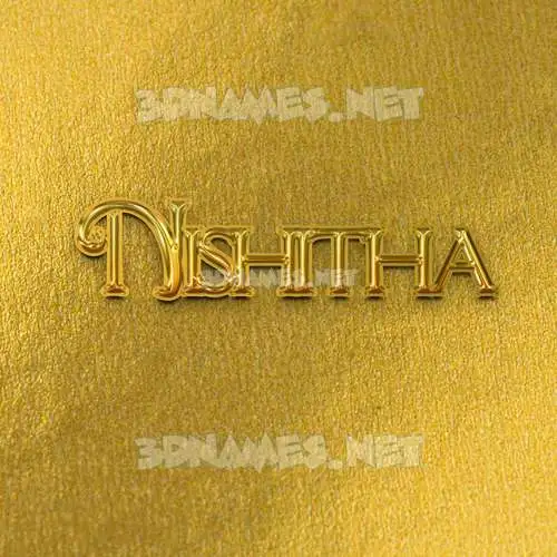 nishitha in All Gold style - 3D name wallpaper nishitha in All Gold style - 3D name wallpaper