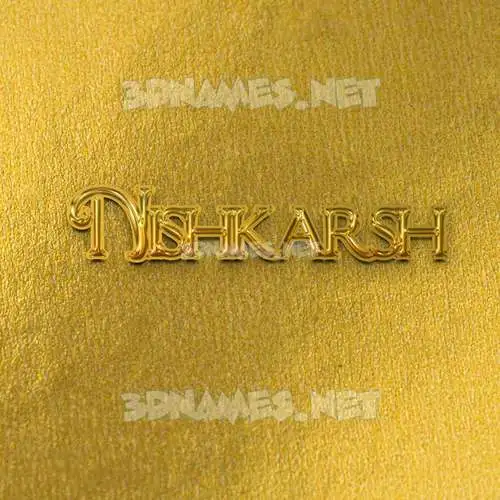 nishkarsh in All Gold style - 3D name wallpaper nishkarsh in All Gold style - 3D name wallpaper