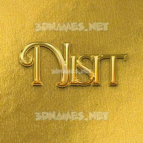 nisit in All Gold style - 3D name wallpaper nisit in All Gold style - 3D name wallpaper