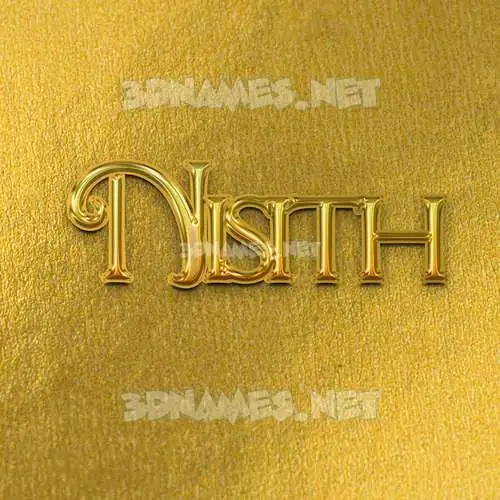 nisith in All Gold style - 3D name wallpaper nisith in All Gold style - 3D name wallpaper