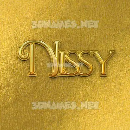nissy in All Gold style - 3D name wallpaper nissy in All Gold style - 3D name wallpaper
