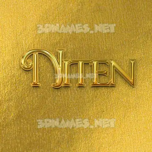 niten in All Gold style - 3D name wallpaper niten in All Gold style - 3D name wallpaper
