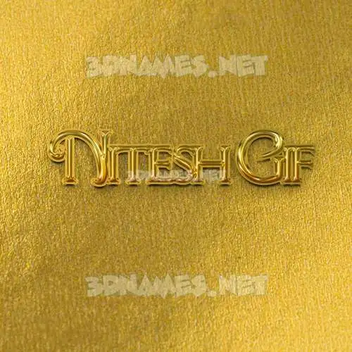 nitesh gif in All Gold style - 3D name wallpaper nitesh gif in All Gold style - 3D name wallpaper