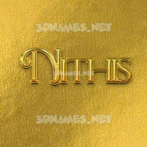 nithis in All Gold style - 3D name wallpaper nithis in All Gold style - 3D name wallpaper