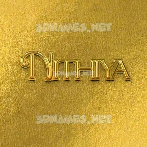 nithiya in All Gold style - 3D name wallpaper nithiya in All Gold style - 3D name wallpaper