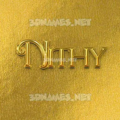 nithy in All Gold style - 3D name wallpaper nithy in All Gold style - 3D name wallpaper