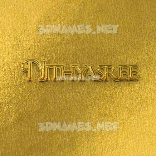 nithyasree in All Gold style - 3D name wallpaper nithyasree in All Gold style - 3D name wallpaper