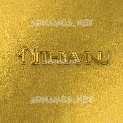 nithyavinu in All Gold style - 3D name wallpaper nithyavinu in All Gold style - 3D name wallpaper