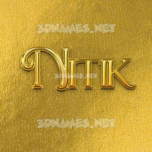 nitik in All Gold style - 3D name wallpaper nitik in All Gold style - 3D name wallpaper