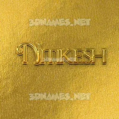 nitikesh in All Gold style - 3D name wallpaper nitikesh in All Gold style - 3D name wallpaper