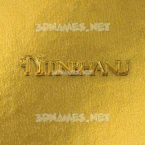 nitinbhanu in All Gold style - 3D name wallpaper nitinbhanu in All Gold style - 3D name wallpaper