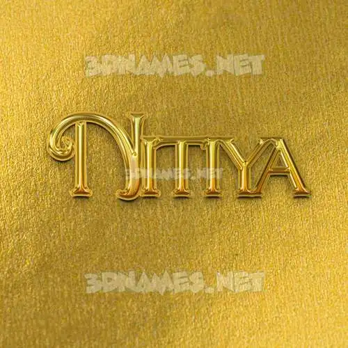 nitiya in All Gold style - 3D name wallpaper nitiya in All Gold style - 3D name wallpaper
