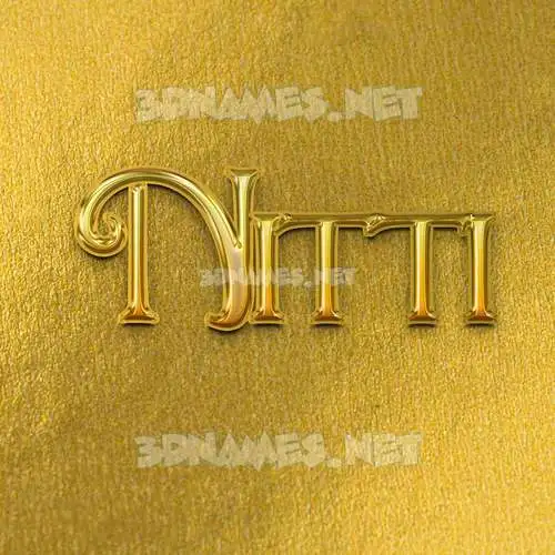 nitti in All Gold style - 3D name wallpaper nitti in All Gold style - 3D name wallpaper