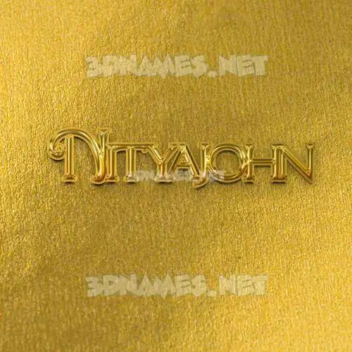 nityajohn in All Gold style - 3D name wallpaper nityajohn in All Gold style - 3D name wallpaper