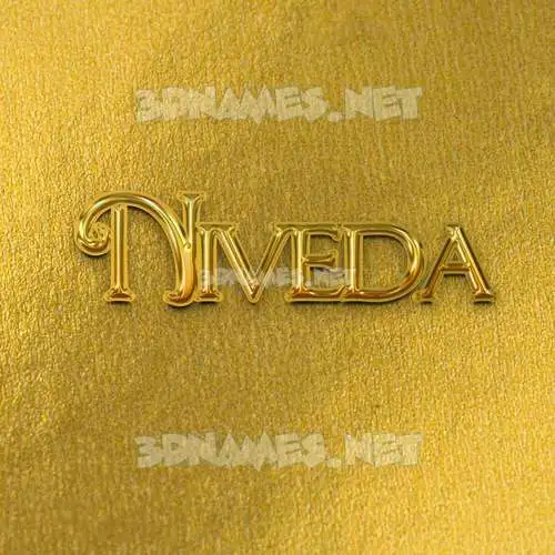 niveda in All Gold style - 3D name wallpaper niveda in All Gold style - 3D name wallpaper