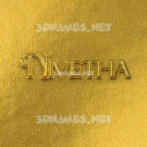 nivetha in All Gold style - 3D name wallpaper nivetha in All Gold style - 3D name wallpaper