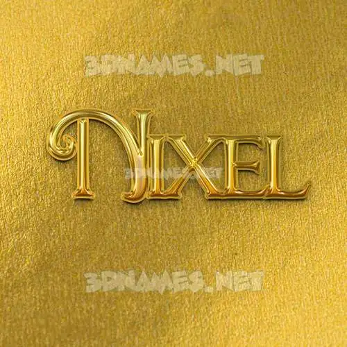 nixel in All Gold style - 3D name wallpaper nixel in All Gold style - 3D name wallpaper
