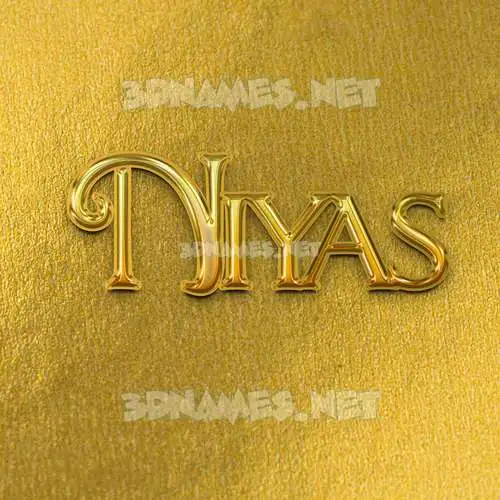 niyas in All Gold style - 3D name wallpaper niyas in All Gold style - 3D name wallpaper