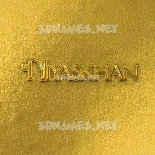 niyaskhan in All Gold style - 3D name wallpaper niyaskhan in All Gold style - 3D name wallpaper
