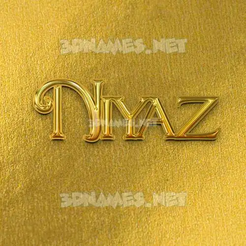 niyaz in All Gold style - 3D name wallpaper niyaz in All Gold style - 3D name wallpaper