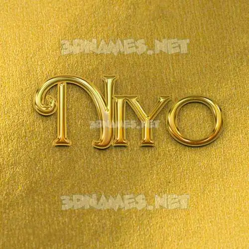 niyo in All Gold style - 3D name wallpaper niyo in All Gold style - 3D name wallpaper
