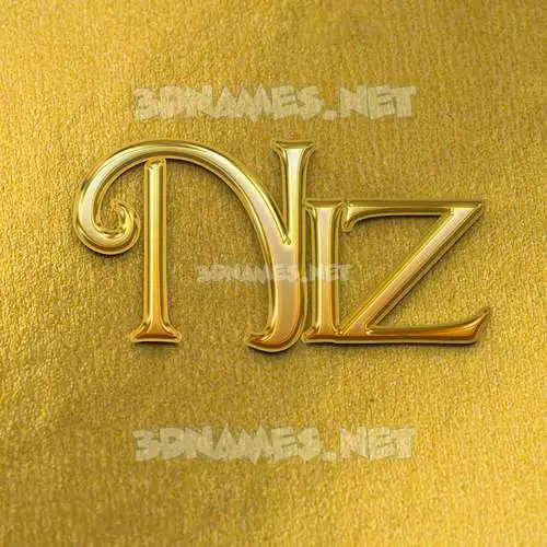 niz in All Gold style - 3D name wallpaper niz in All Gold style - 3D name wallpaper