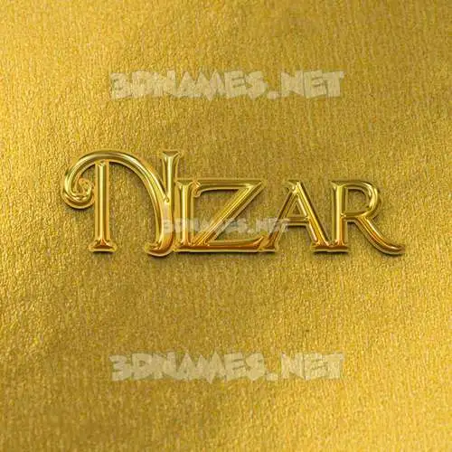 nizar in All Gold style - 3D name wallpaper nizar in All Gold style - 3D name wallpaper