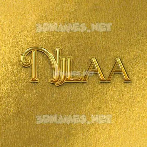 njlaa in All Gold style - 3D name wallpaper njlaa in All Gold style - 3D name wallpaper