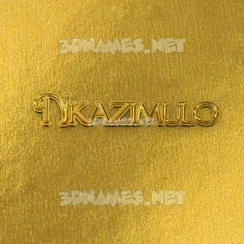 nkazimulo in All Gold style - 3D name wallpaper nkazimulo in All Gold style - 3D name wallpaper