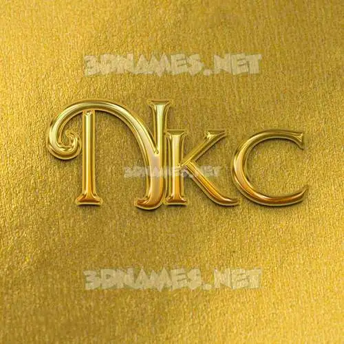 nkc in All Gold style - 3D name wallpaper nkc in All Gold style - 3D name wallpaper