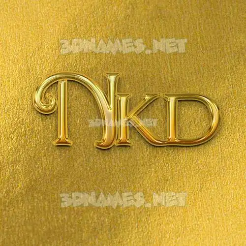 nkd in All Gold style - 3D name wallpaper nkd in All Gold style - 3D name wallpaper