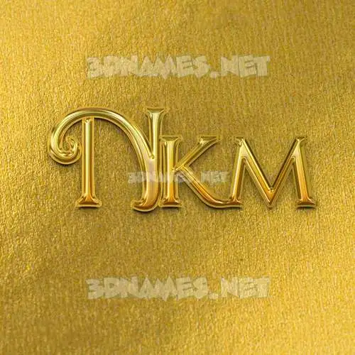 nkm in All Gold style - 3D name wallpaper nkm in All Gold style - 3D name wallpaper