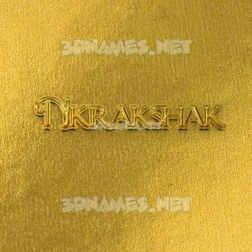 nkrakshak in All Gold style - 3D name wallpaper nkrakshak in All Gold style - 3D name wallpaper