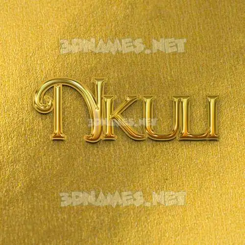 nkuli in All Gold style - 3D name wallpaper nkuli in All Gold style - 3D name wallpaper
