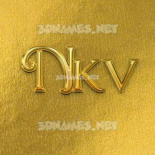 nkv in All Gold style - 3D name wallpaper nkv in All Gold style - 3D name wallpaper