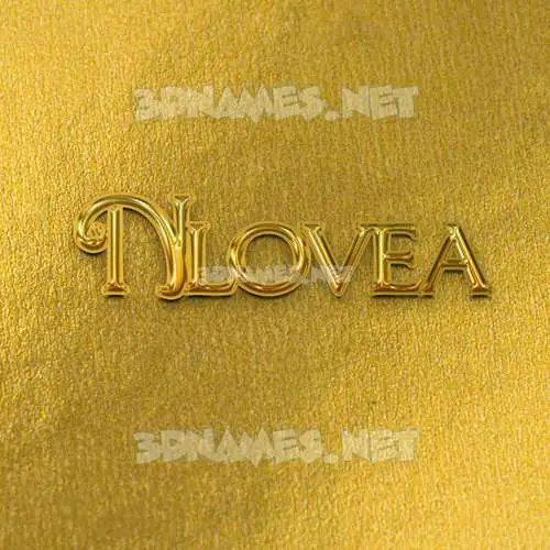 nlovea in All Gold style - 3D name wallpaper nlovea in All Gold style - 3D name wallpaper