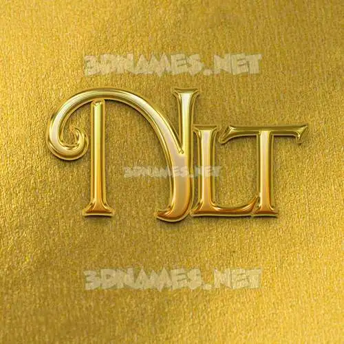 nlt in All Gold style - 3D name wallpaper nlt in All Gold style - 3D name wallpaper