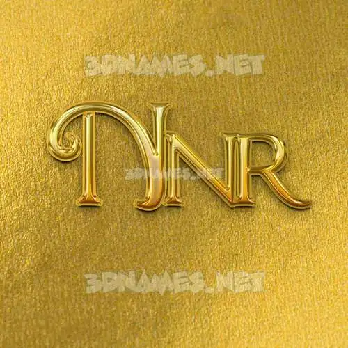 nnr in All Gold style - 3D name wallpaper nnr in All Gold style - 3D name wallpaper
