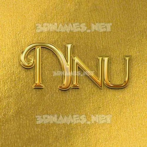 nnu in All Gold style - 3D name wallpaper nnu in All Gold style - 3D name wallpaper