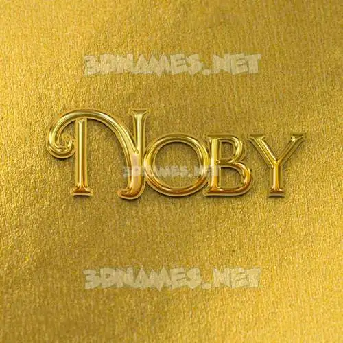 noby in All Gold style - 3D name wallpaper noby in All Gold style - 3D name wallpaper