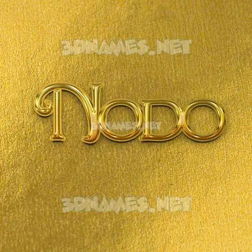 nodo in All Gold style - 3D name wallpaper nodo in All Gold style - 3D name wallpaper