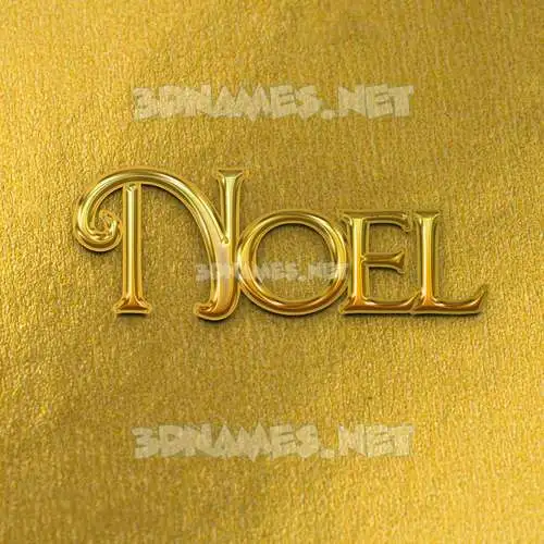 noel in All Gold style - 3D name wallpaper noel in All Gold style - 3D name wallpaper