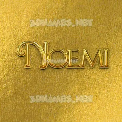 noemi in All Gold style - 3D name wallpaper