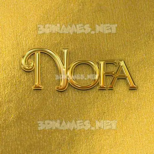 nofa in All Gold style - 3D name wallpaper nofa in All Gold style - 3D name wallpaper